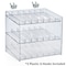 Azar Displays 3 Tier 21 Comp. Cosmetic Nail Polish Display 12"W x 8.5"D x 18.5"H 222988 - alternate 1